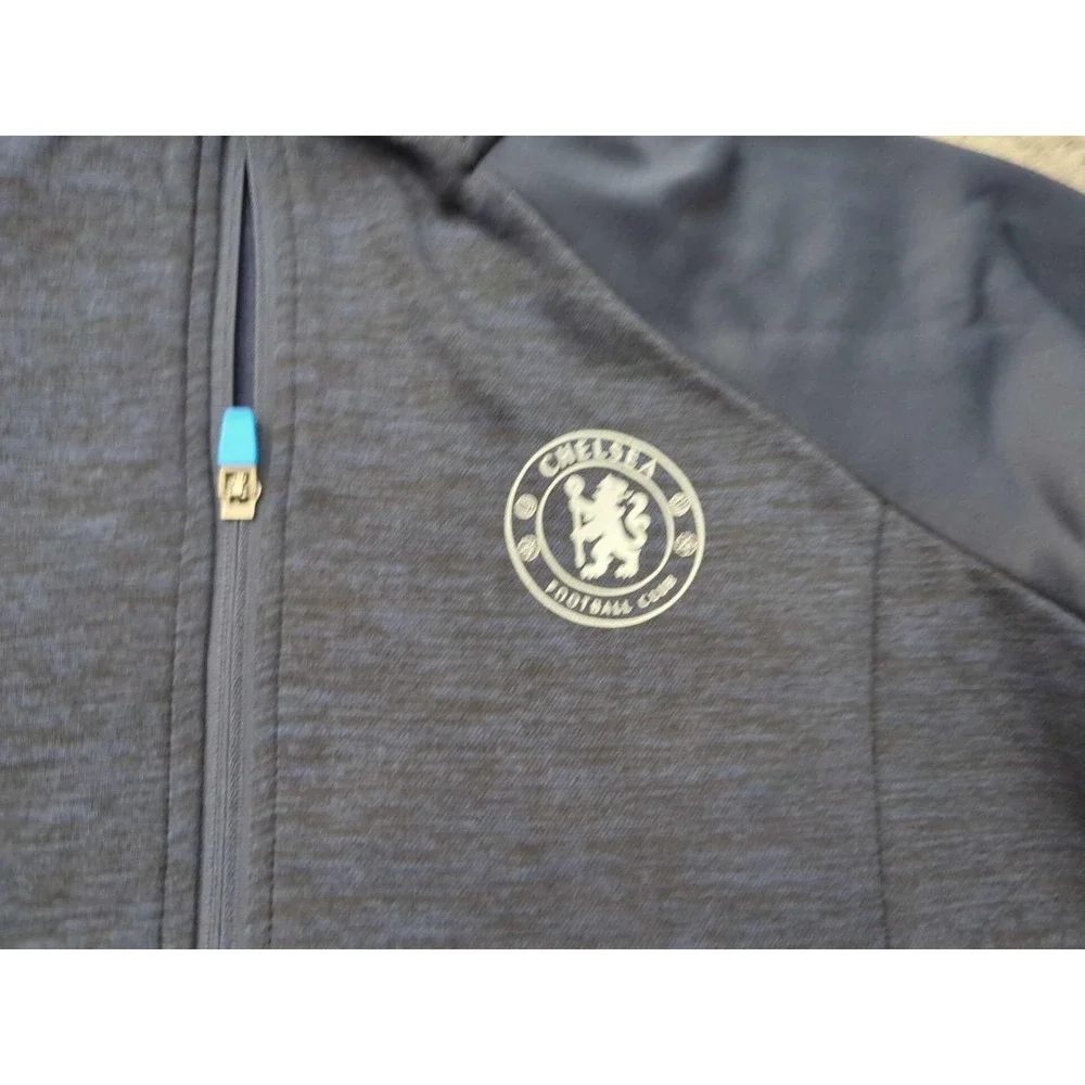 Chelsea‎ Football Club Full Zip Jacket Youth Boys 12/13 EPL Logo Dark Gray